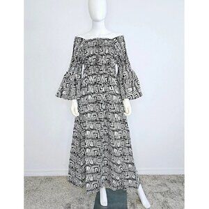 WOMEN LONG SMOCKED MAXI AFRICAN DRESS